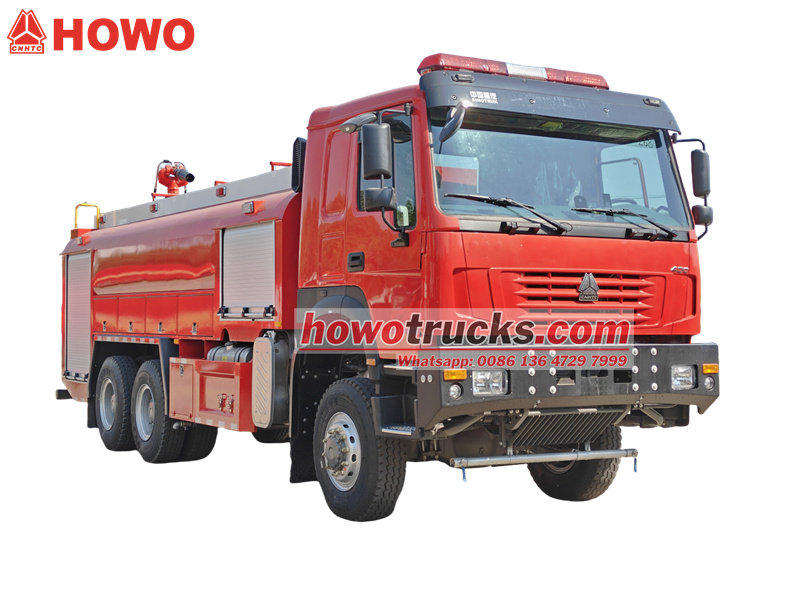 Howo 6x6 fire tank truck 