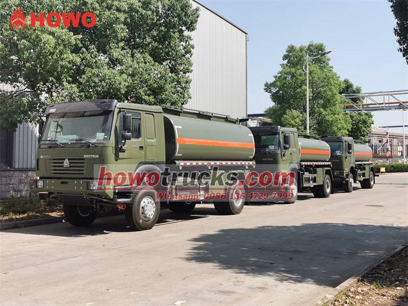 HOWO fuel tanker truck for export