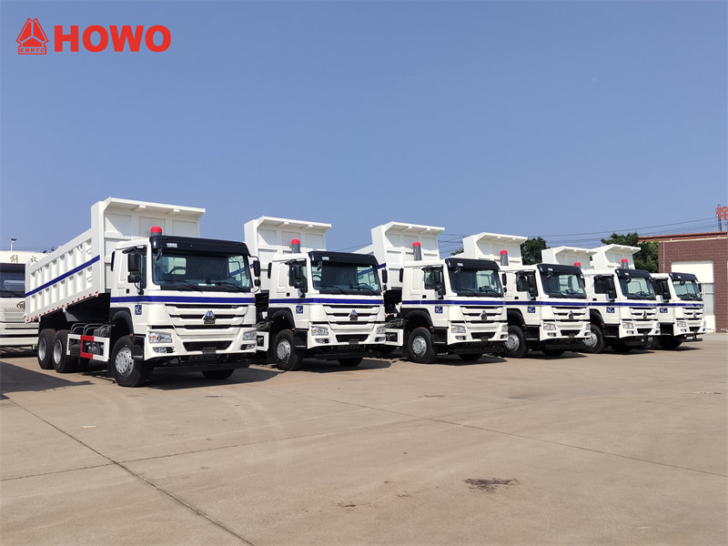 10 units HOWO 20tons dump trucks export Ethiopia