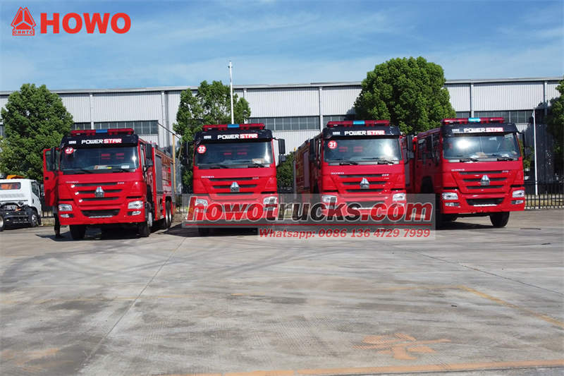 HOWO tanker fire trucks for sale