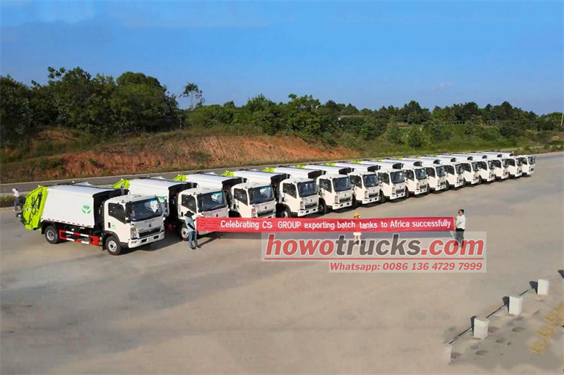 HOWO light duty refuse compactor trucks
