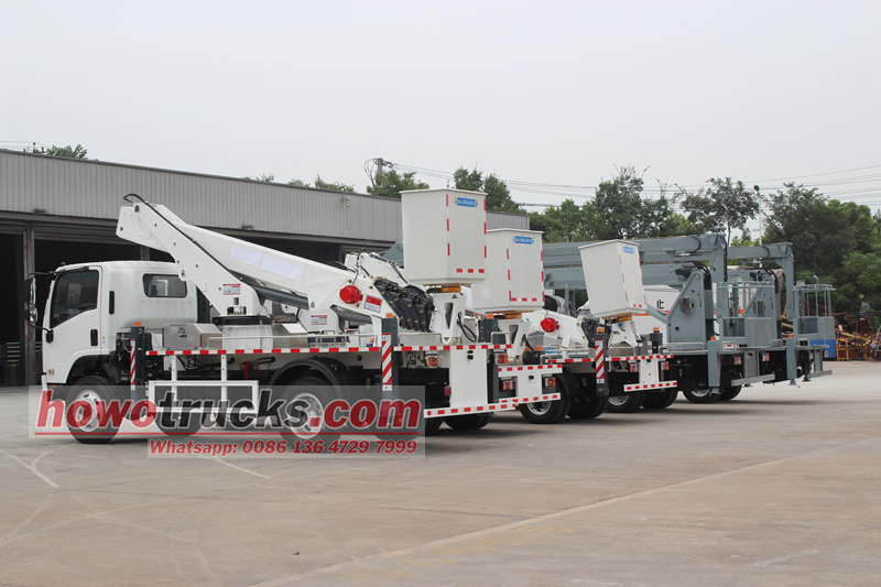 HOWO 28m manlift boom truck