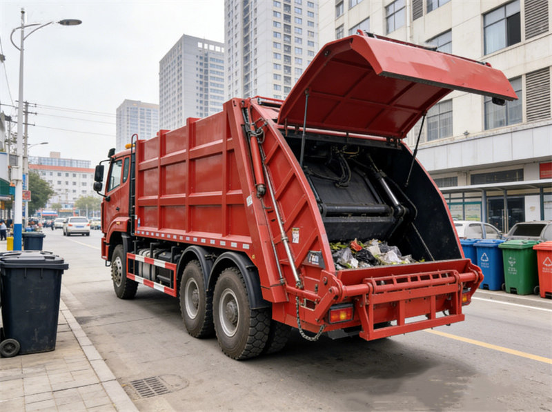 Howo NX 371HP garbage compactor truck