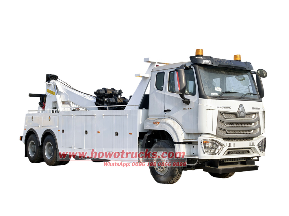 HOWO heavy wrecker towing truck