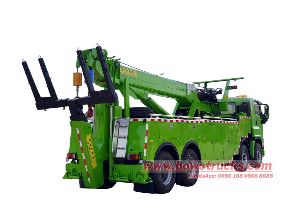 HOWO 8x4 wrecker truck with crane
