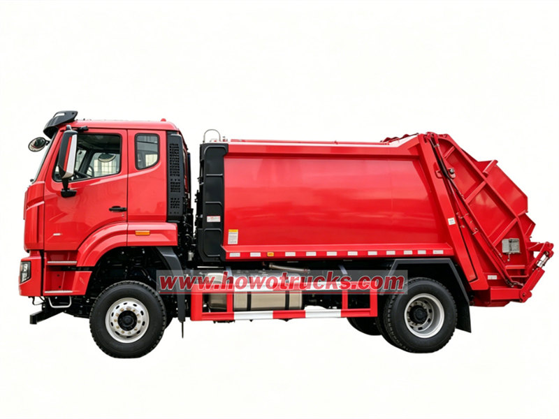 HOWO 12CBM garbage compactor truck