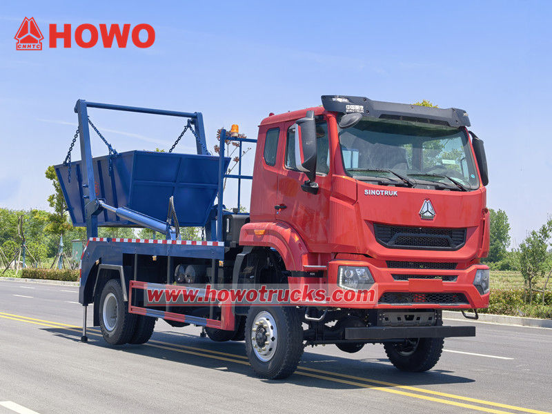 Howo 4x4 arm garbage truck
