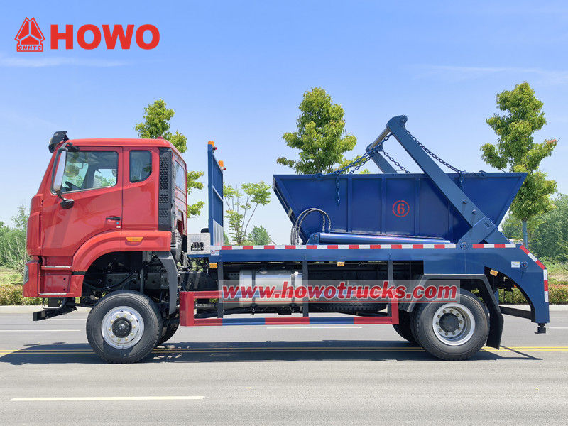 Howo 4x4 hook garbage truck