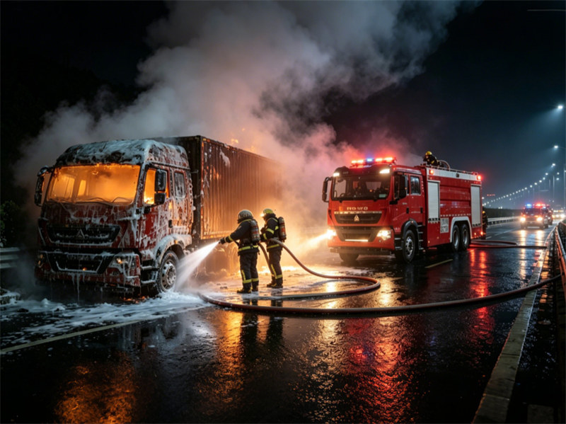 HOWO fire foam tank truck
