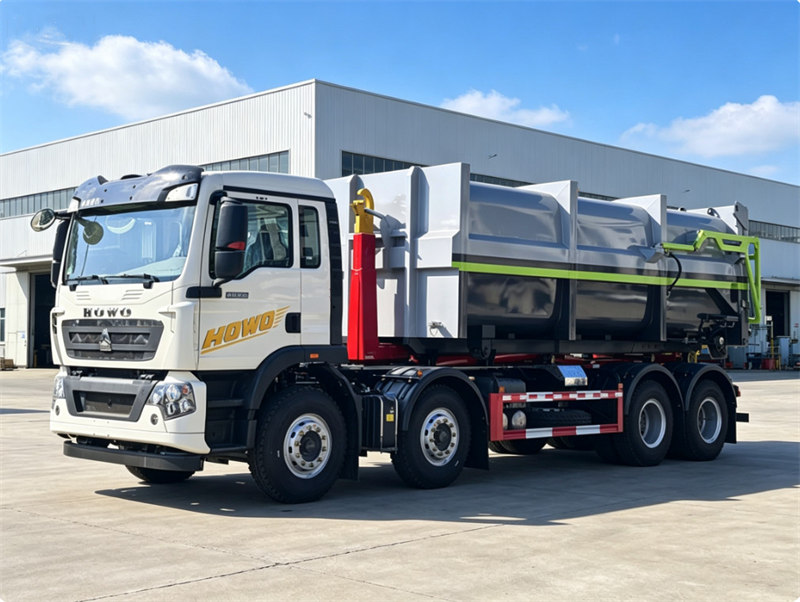 HOWO heavy 25tons garbage hooklift truck HOWO heavy 25tons garbage hooklift truck