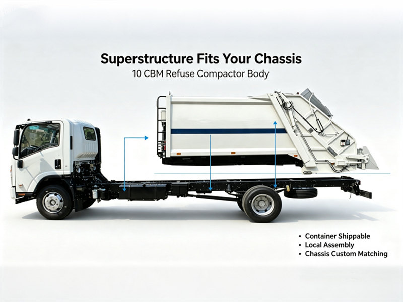 HOWO garbage rear loader truck