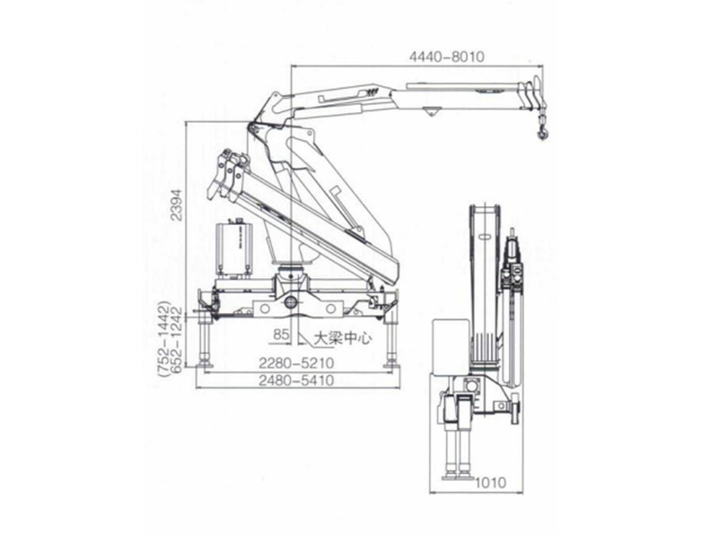 HOWO 5tons knuckle crane truck HOWO 5tons knuckle crane truck